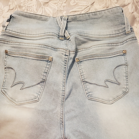 Wallflower Blue Skinny Jeans Classic Style High Rise Soft Stretch - Picture 3 of 4